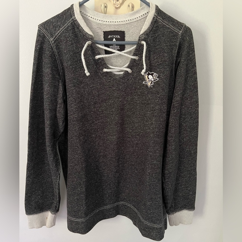 🏒 Antigua Pittsburgh Penguins Sweatshirt ~ L 🐧